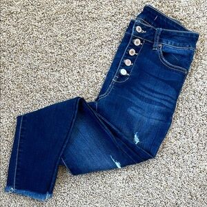 KanCan Distressed Cropped Skinny